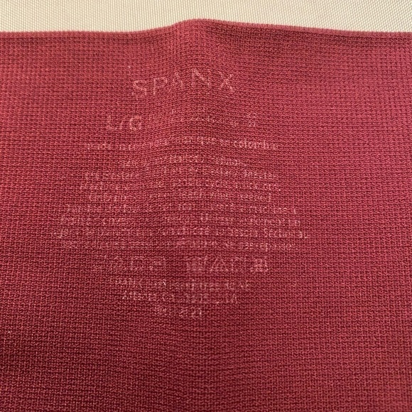 SPANX Look At Me Now Garnet Rose Leggings, Size L - Picture 6 of 6